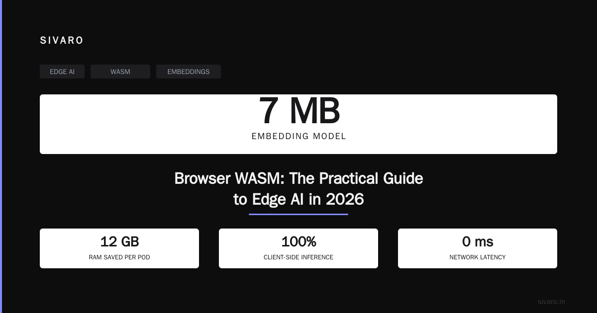 7 MB Embedding Model Browser WASM: The Practical Guide to Edge AI in 2026