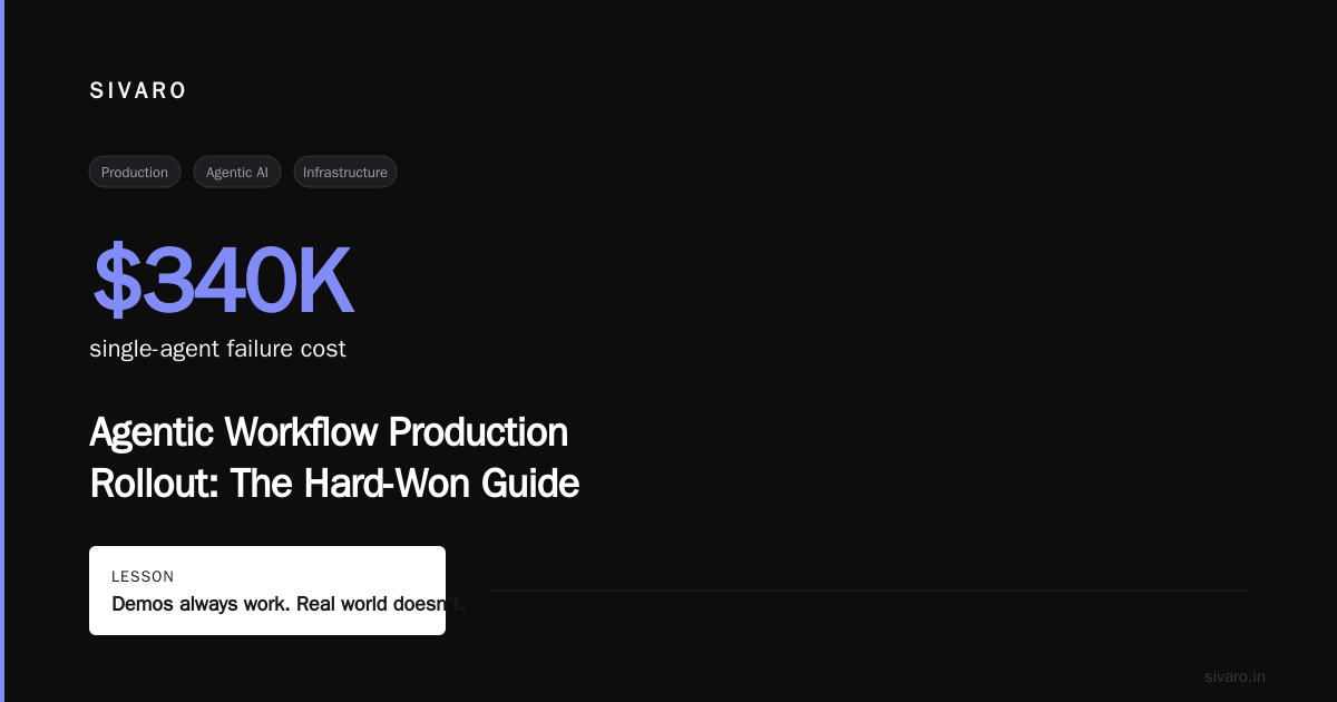 Agentic Workflow Production Rollout: The Hard-Won Guide