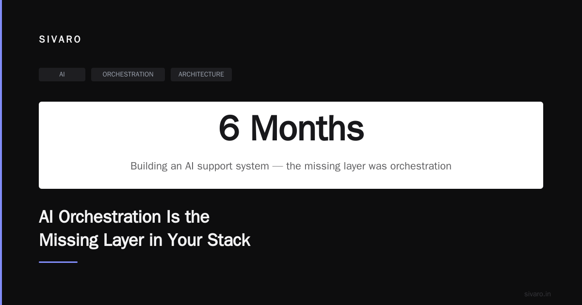 AI Orchestration Is the Missing Layer in Your Stack