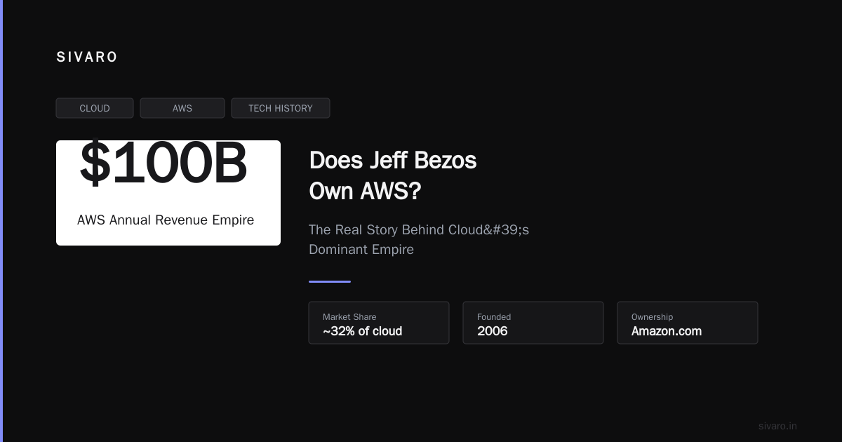 Does Jeff Bezos Own AWS? The Real Story Behind Cloud's $100B Empire