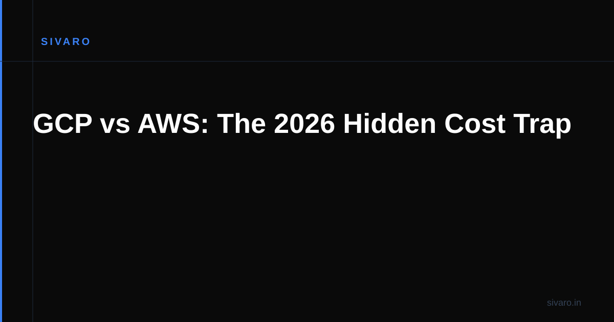 GCP vs AWS: The 2026 Hidden Cost Trap