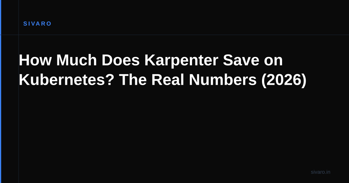 How Much Does Karpenter Save on Kubernetes? The Real Numbers (2026)