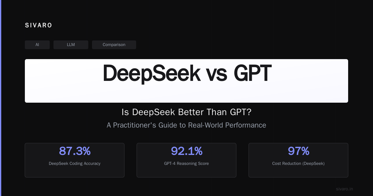 Is DeepSeek Better Than GPT? A Practitioner's Guide