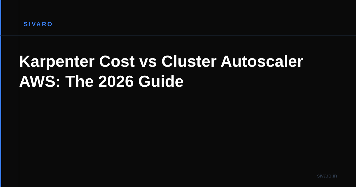 Karpenter Cost vs Cluster Autoscaler AWS: The 2026 Guide