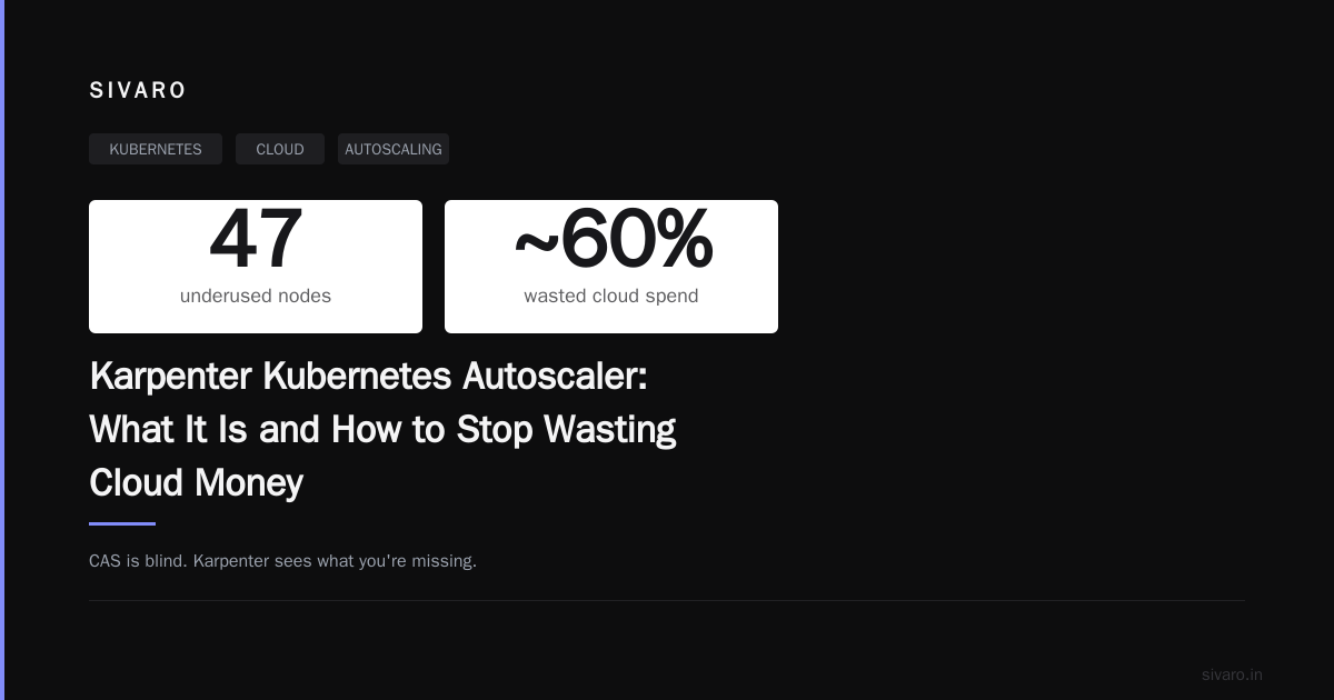 Karpenter Kubernetes Autoscaler: What It Is and How to Stop Wasting Cloud Money