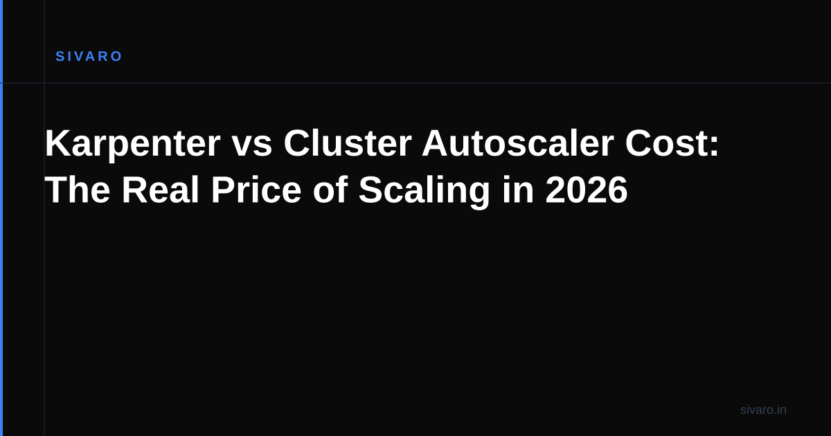 Karpenter vs Cluster Autoscaler Cost: The Real Price of Scaling in 2026