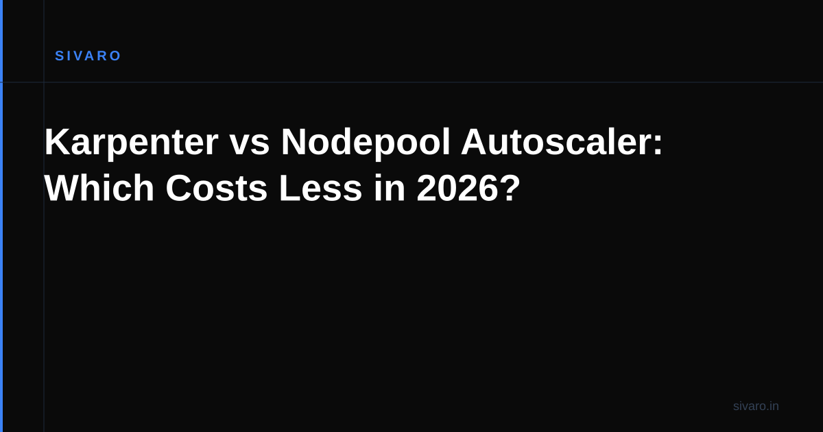 Karpenter vs Nodepool Autoscaler: Which Costs Less in 2026?