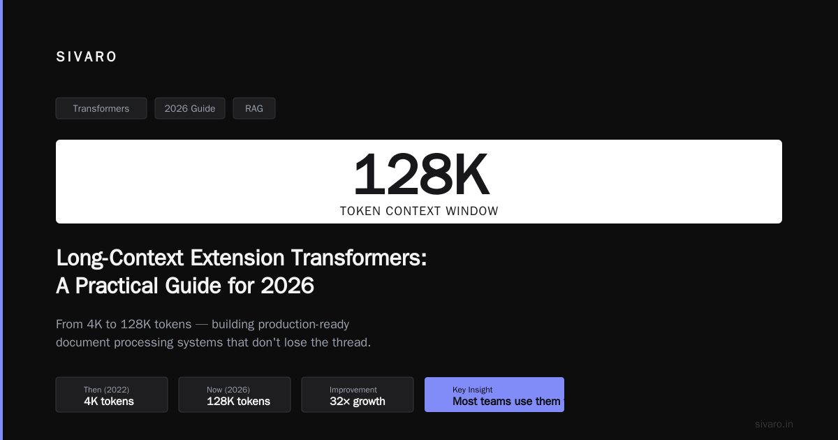 Long-Context Extension Transformers: A Practical Guide for 2026
