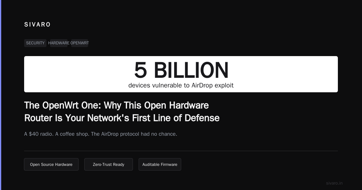 The OpenWrt One: Why This Open Hardware Router Is Your Network's First Line of Defense