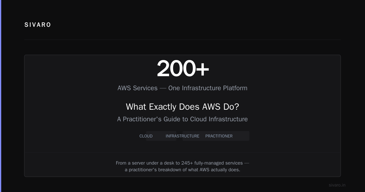 What Exactly Does AWS Do? A Practitioner's Guide to Cloud Infrastructure