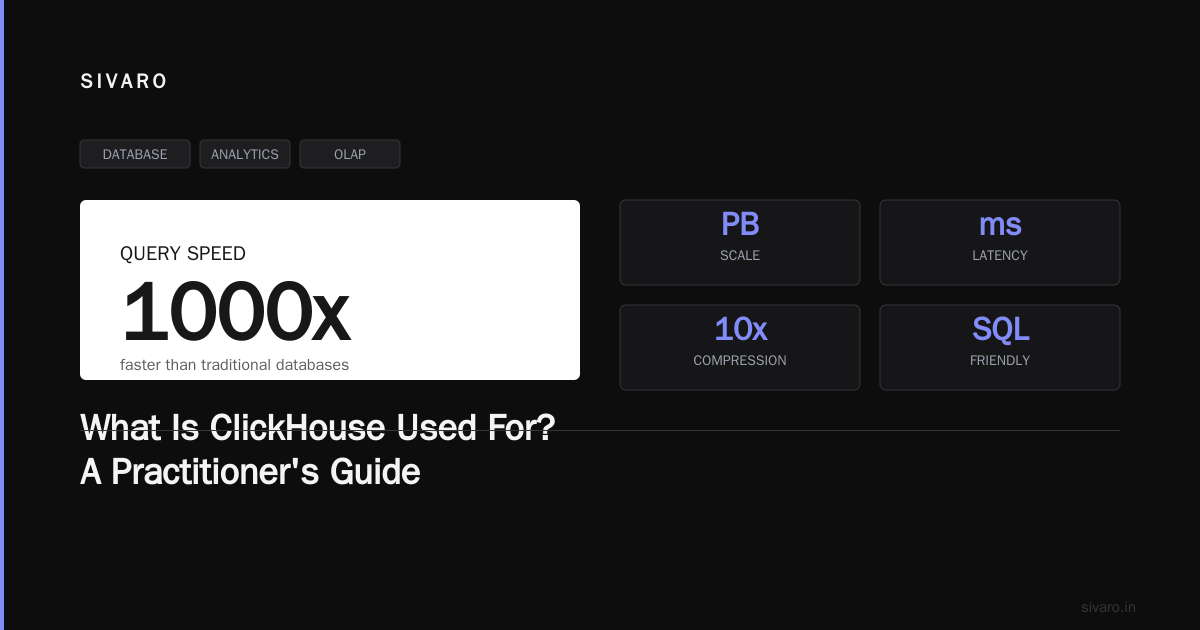 What Is ClickHouse Used For? A Practitioner's Guide
