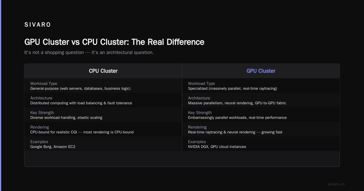 A GPU Cluster Is Not a Status Symbol — Here's What It Actually Does for AI Workloads