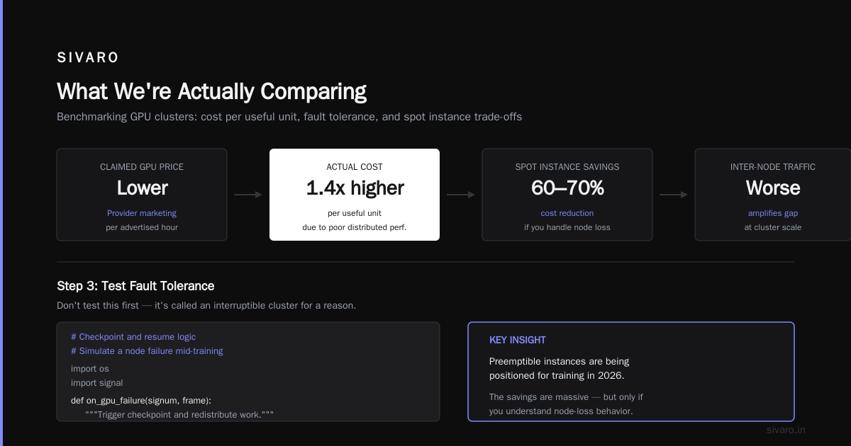 AI Workload GPU Cluster Benchmark Comparison