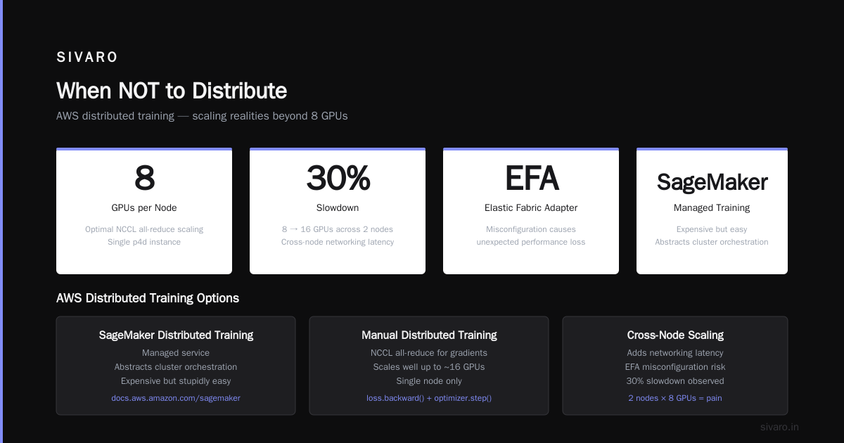 When NOT to Distribute