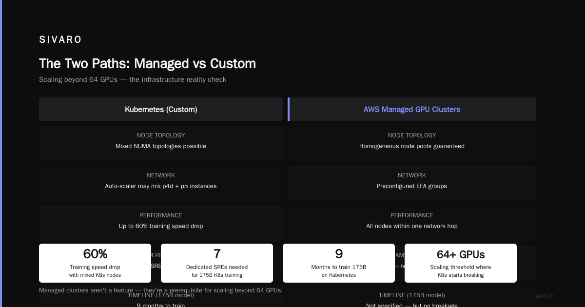 AWS GPU Cluster vs Kubernetes for AI Training: The Real Trade-offs