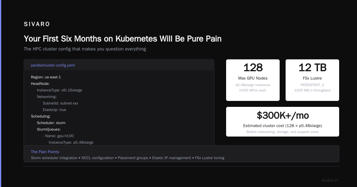 AWS ParallelCluster vs Kubernetes: What Actually Works for Production AI