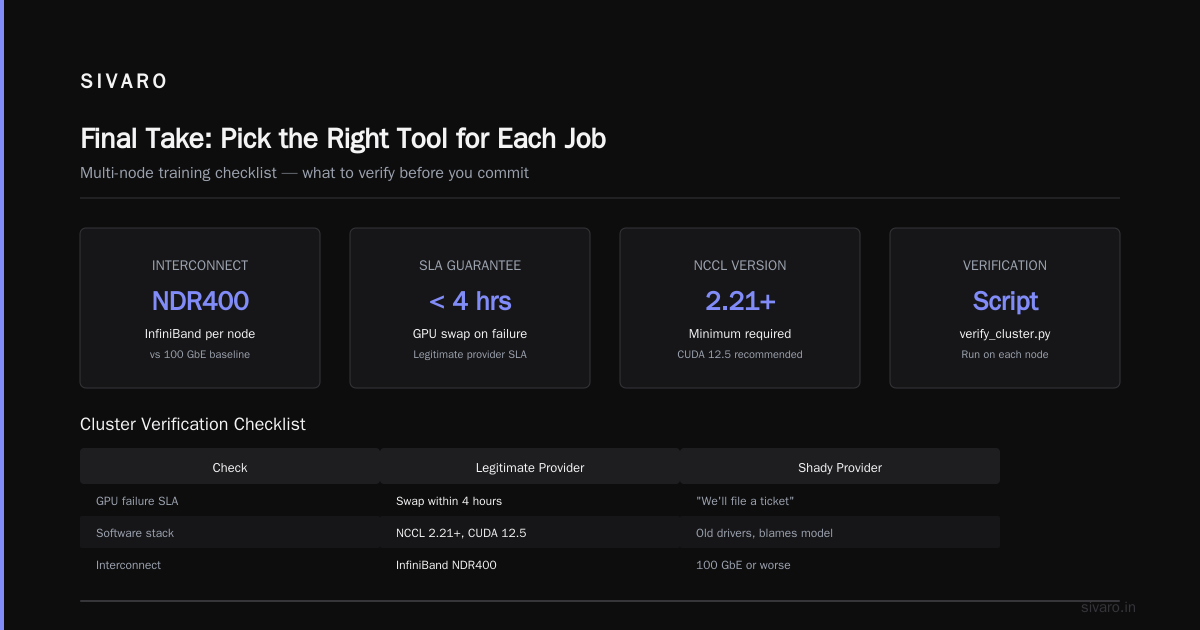 Final Take: Pick the Right Tool for Each Job
