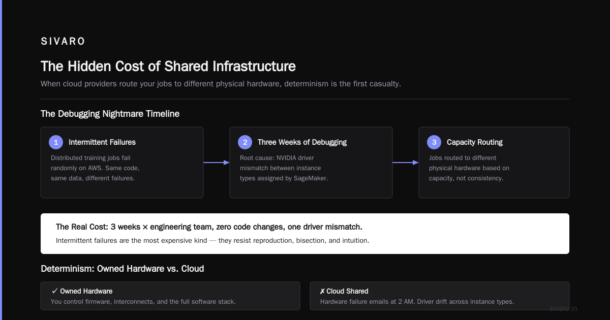 The Software Layer Separates the Real Clusters