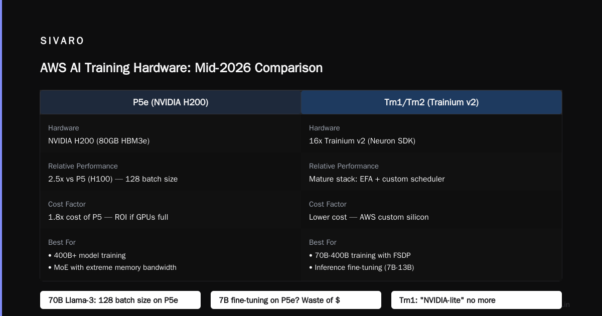 Best AWS Instance Types for AI Training in 2026: A No-BS Guide