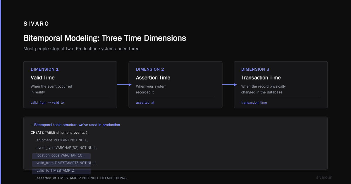 Bitemporal Data Modeling: The Hard Truth Nobody Tells You