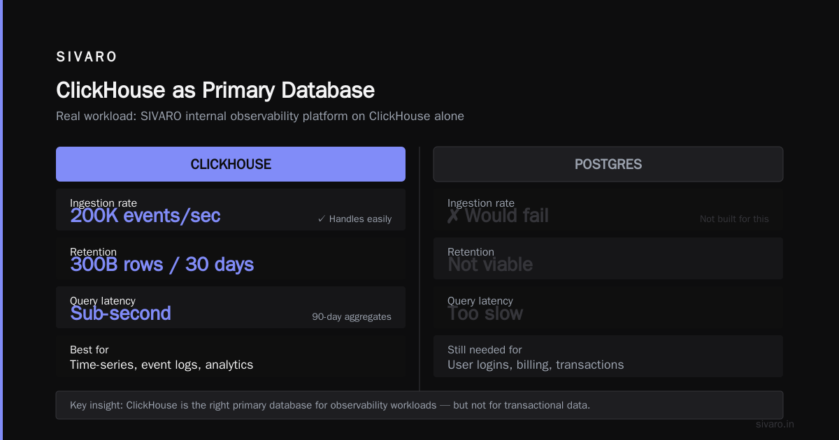Can ClickHouse Replace PostgreSQL as Primary Database?