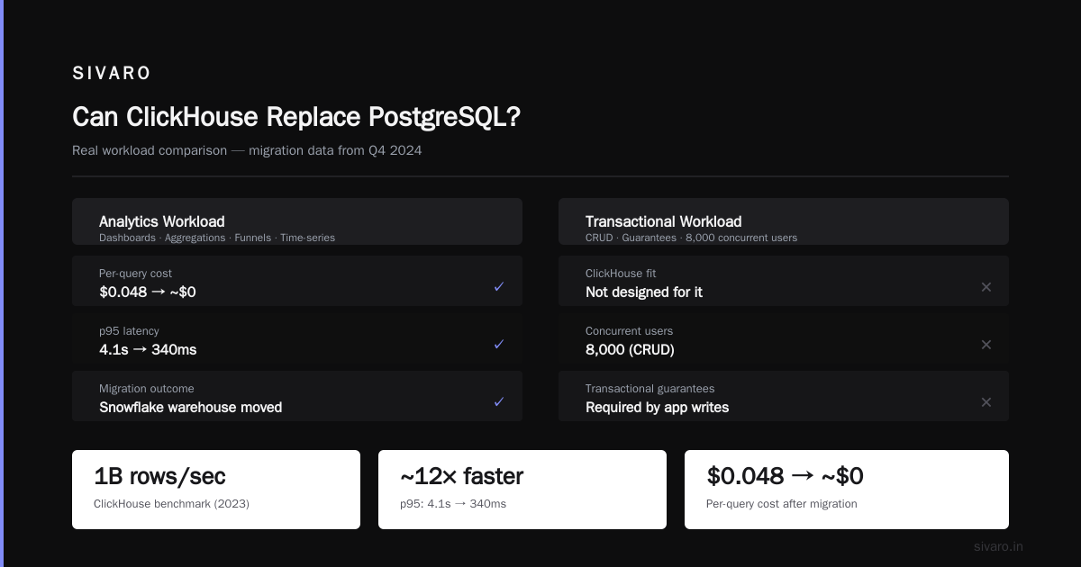 ClickHouse PostgreSQL Migration Best Practices