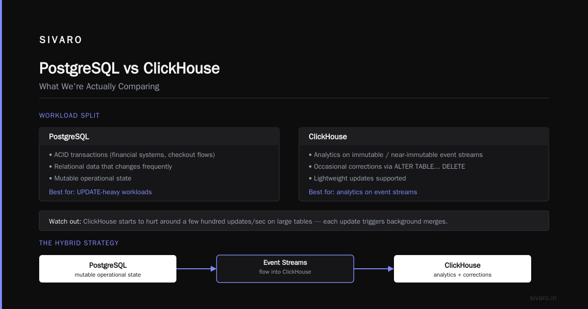 ClickHouse vs PostgreSQL 2026 Benchmark: The Hard Truth About Who Wins