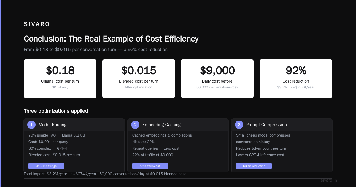 Conclusion: The Real Example of Cost Efficiency