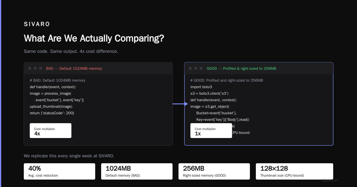 Cost-Efficient Architecture vs Traditional Deployment