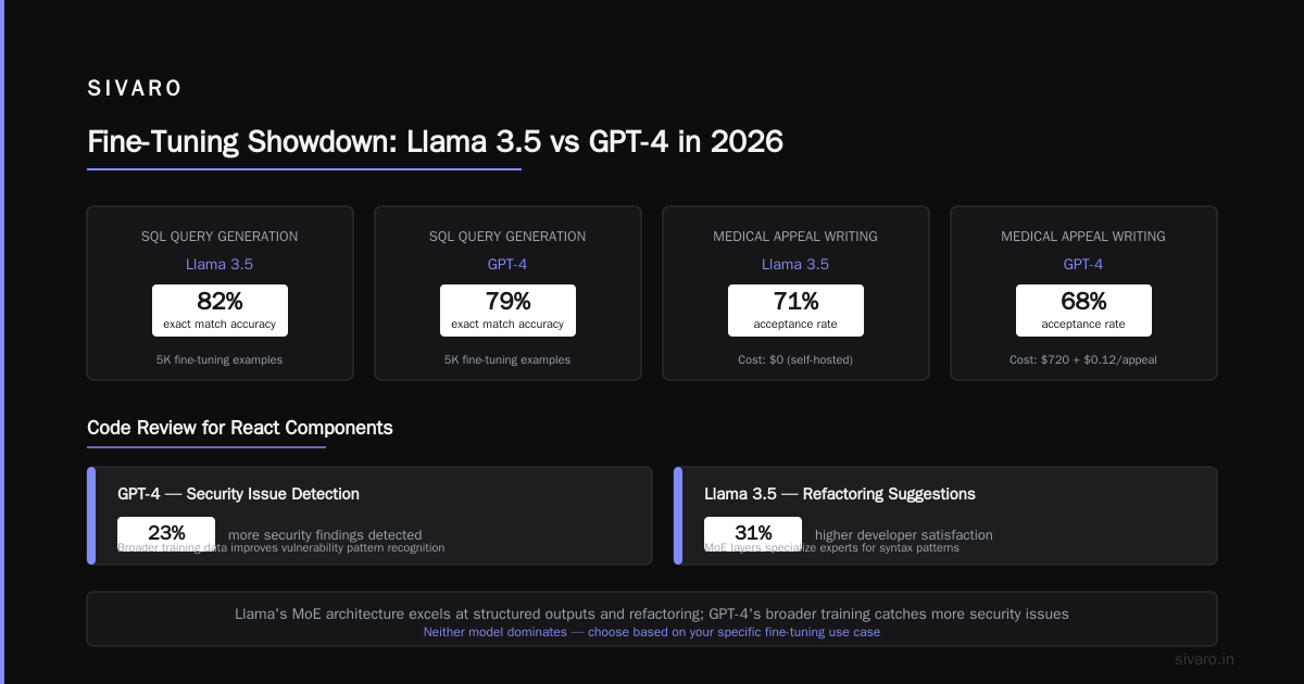 Fine Tuning Llama 3.5 vs GPT 4: A Practitioner's Guide for 2026