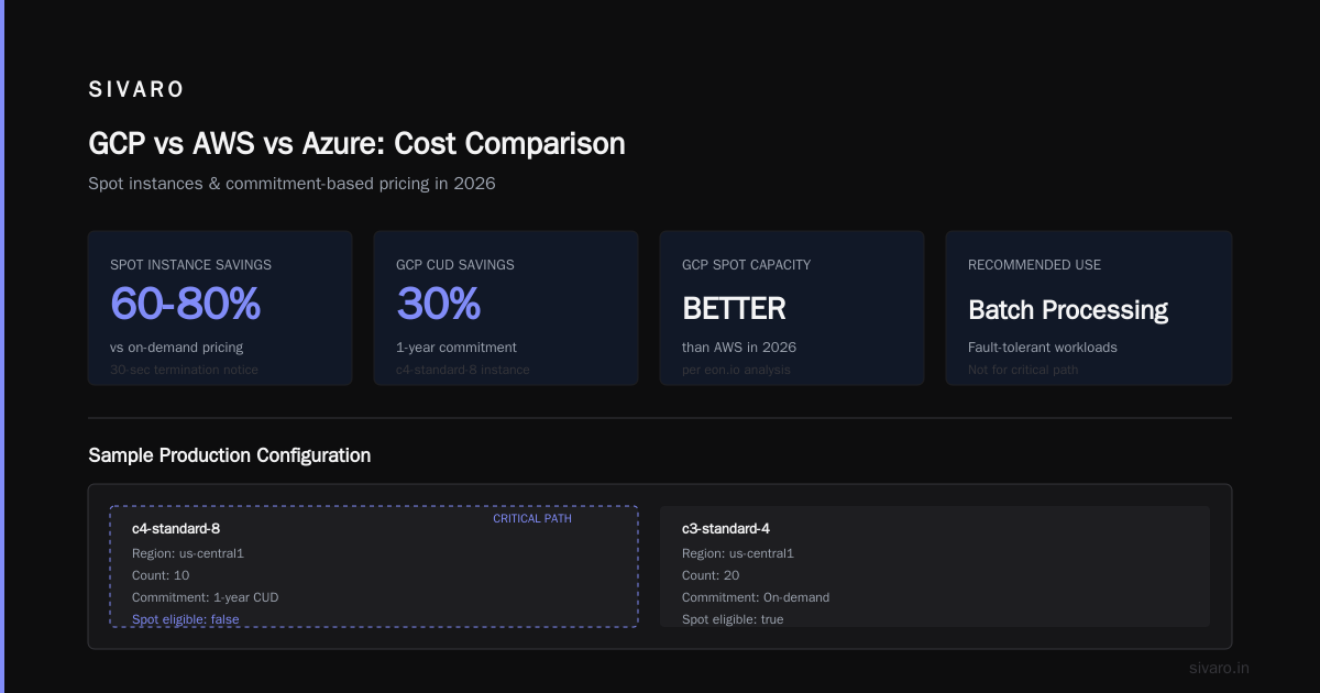 GCP vs AWS vs Azure: The Three-Cloud Cost Comparison
