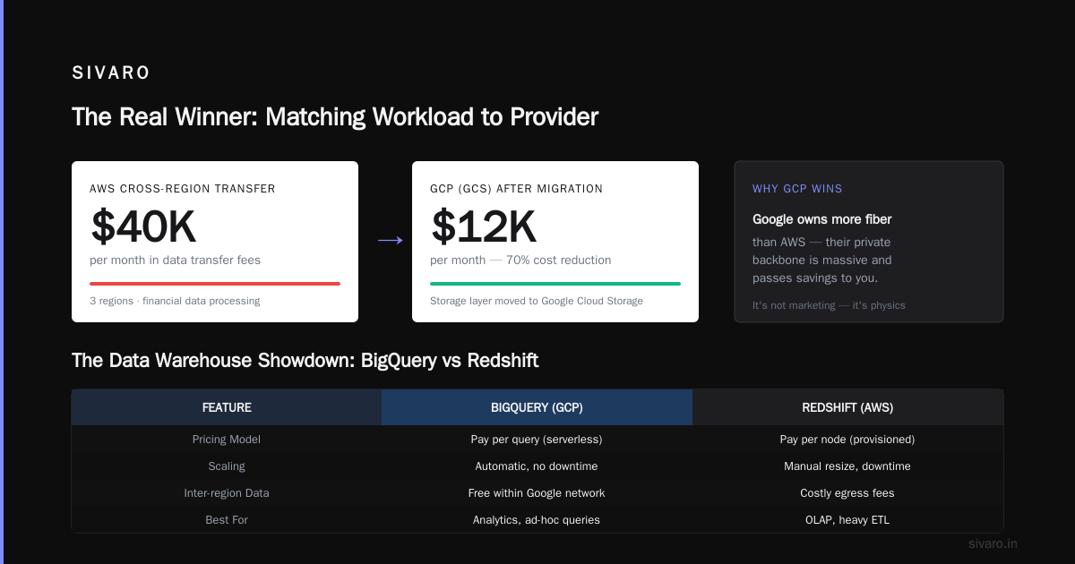 gcp pricing vs aws 2026 for AI Workloads