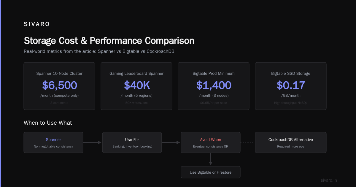 GCP Storage Options Comparison: Which Data Store Fits Your Workload?