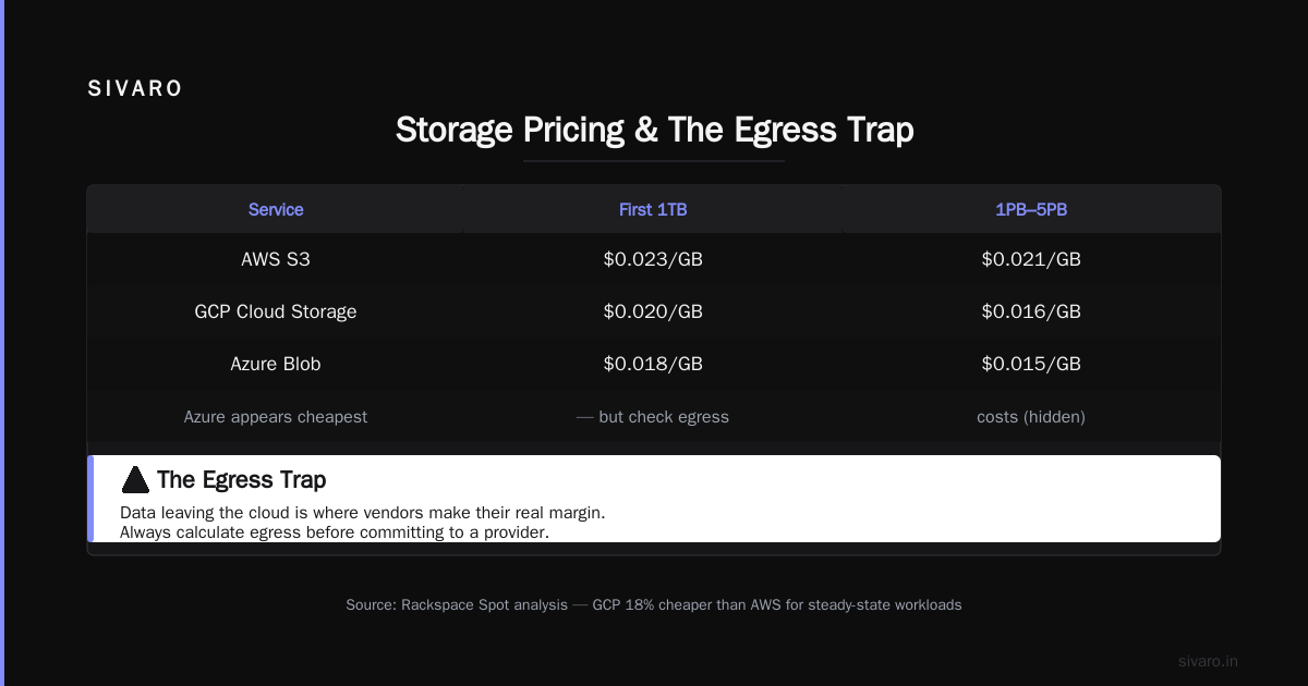 GCP vs AWS vs Azure Pricing 2026: Real Numbers, Real Decisions