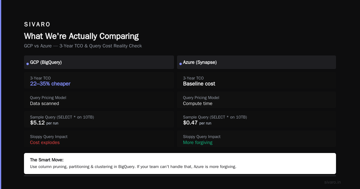 GCP vs Azure Data Warehouse: The 2026 Guide for Builders Who Actually Ship