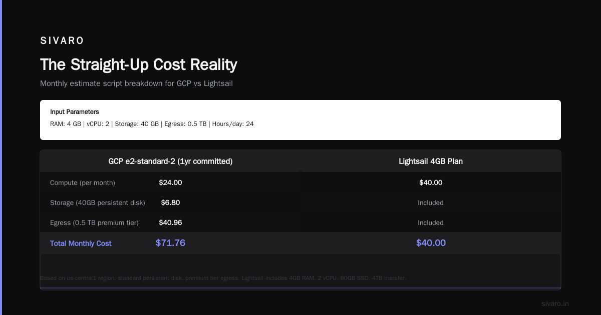 GCP Web Hosting vs AWS Lightsail: My 2026 Verdict