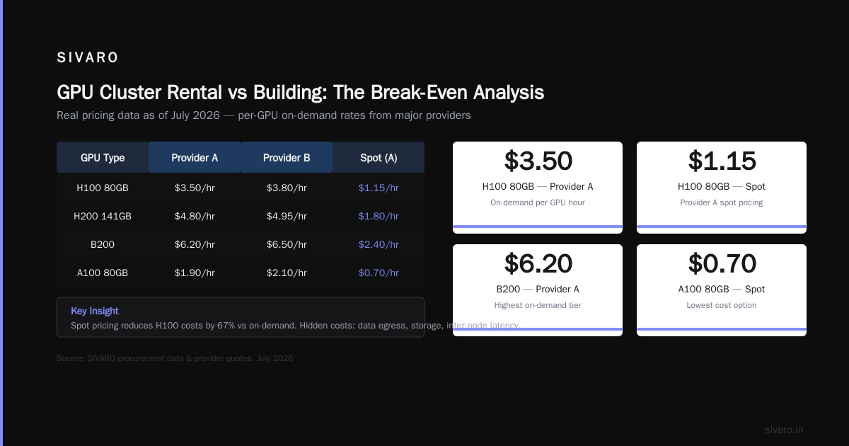 Negotiating GPU Cluster Rental: What I've Learned