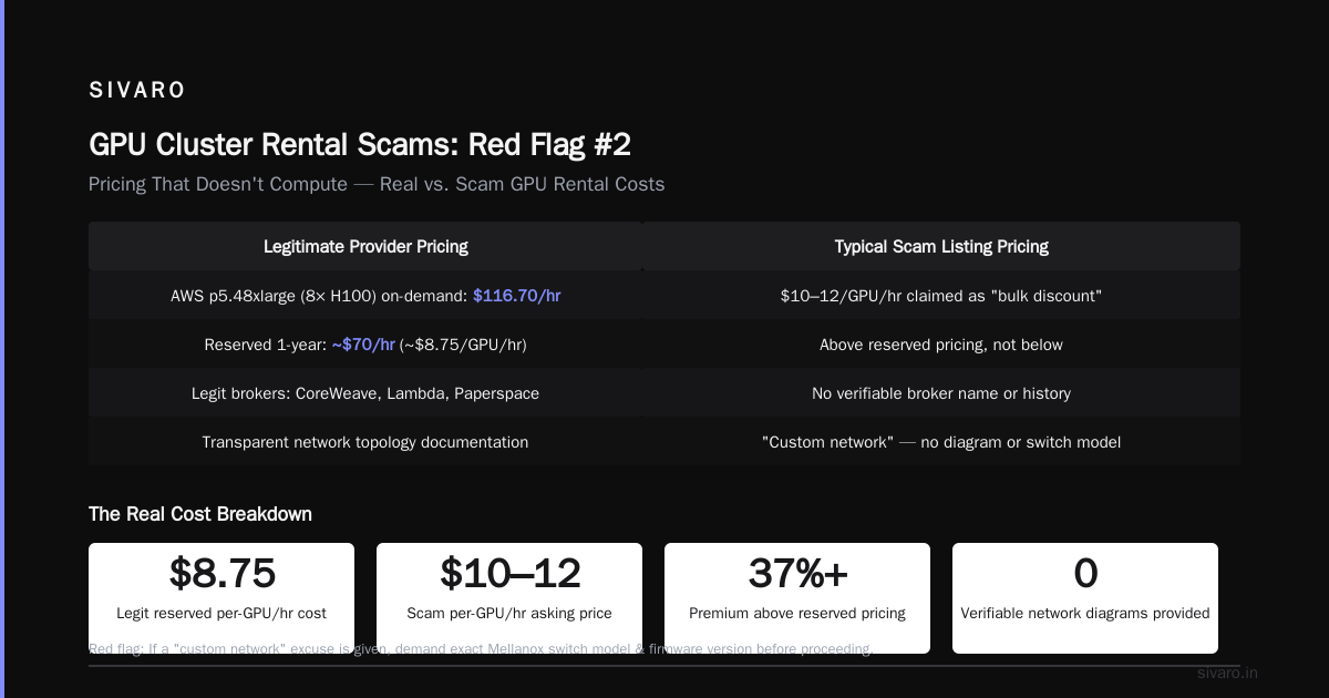 GPU Cluster Rental Scams: How to Spot Them Before You Lose $100K