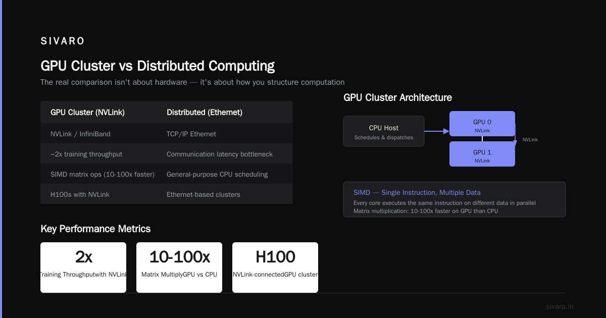 GPU Cluster vs CPU Cluster: What Actually Works for Production AI