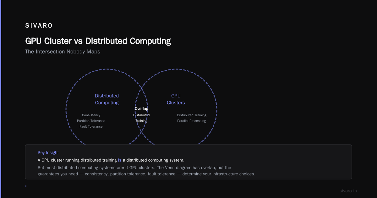 GPU Cluster vs Distributed Computing: What Actually Matters in 2026