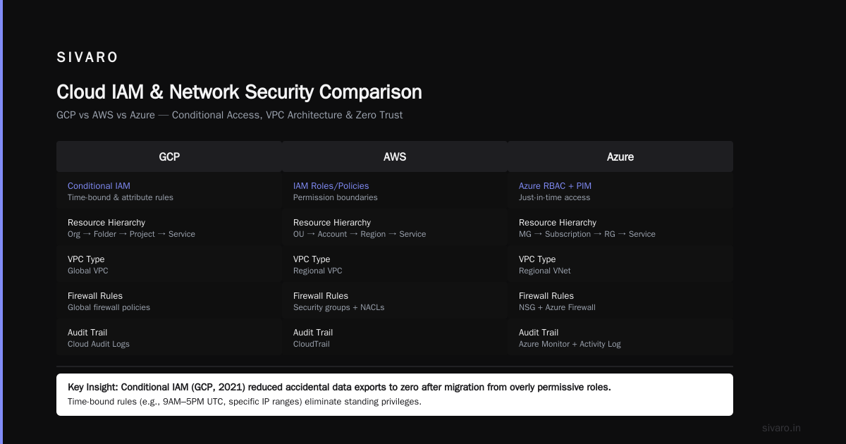 GCP vs AWS vs Azure – Security Comparison (From Someone Who's Run All Three)