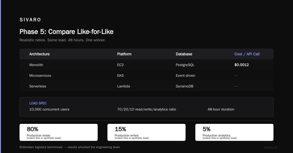 Phase 5: Compare Like-for-Like (The Hard Part)