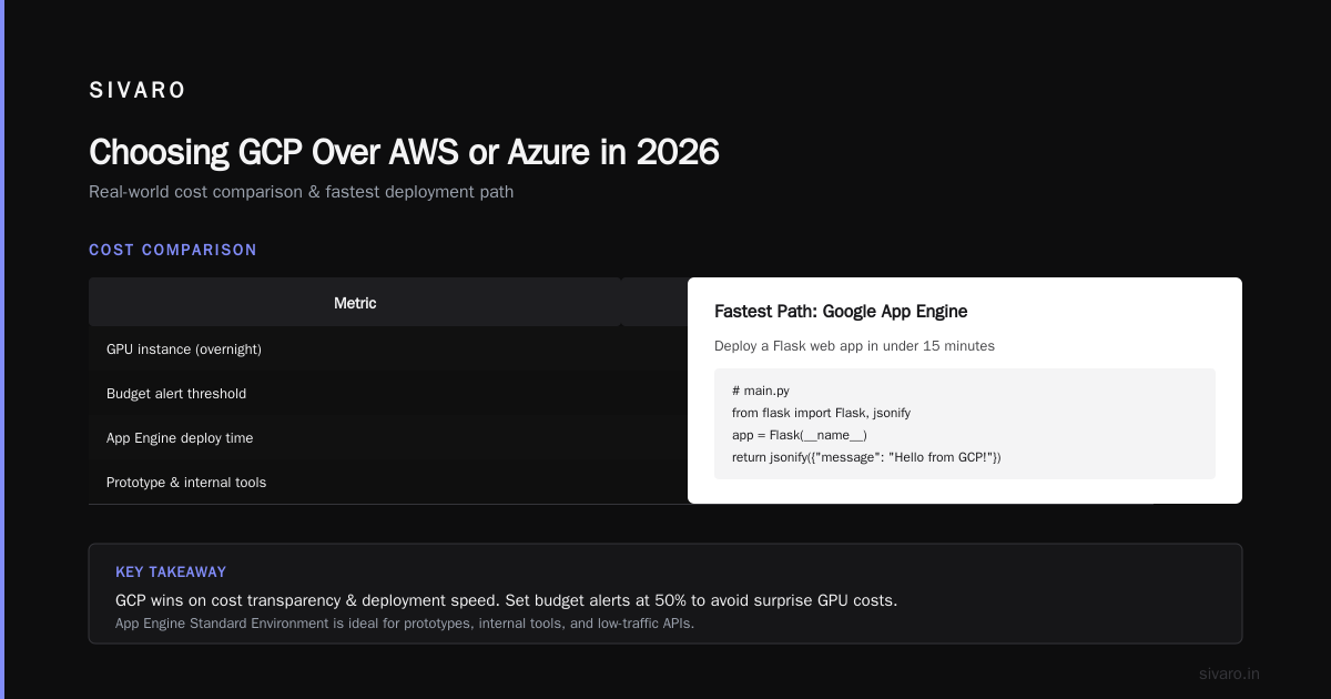 How to Deploy a Web App on GCP: The 2026 Playbook