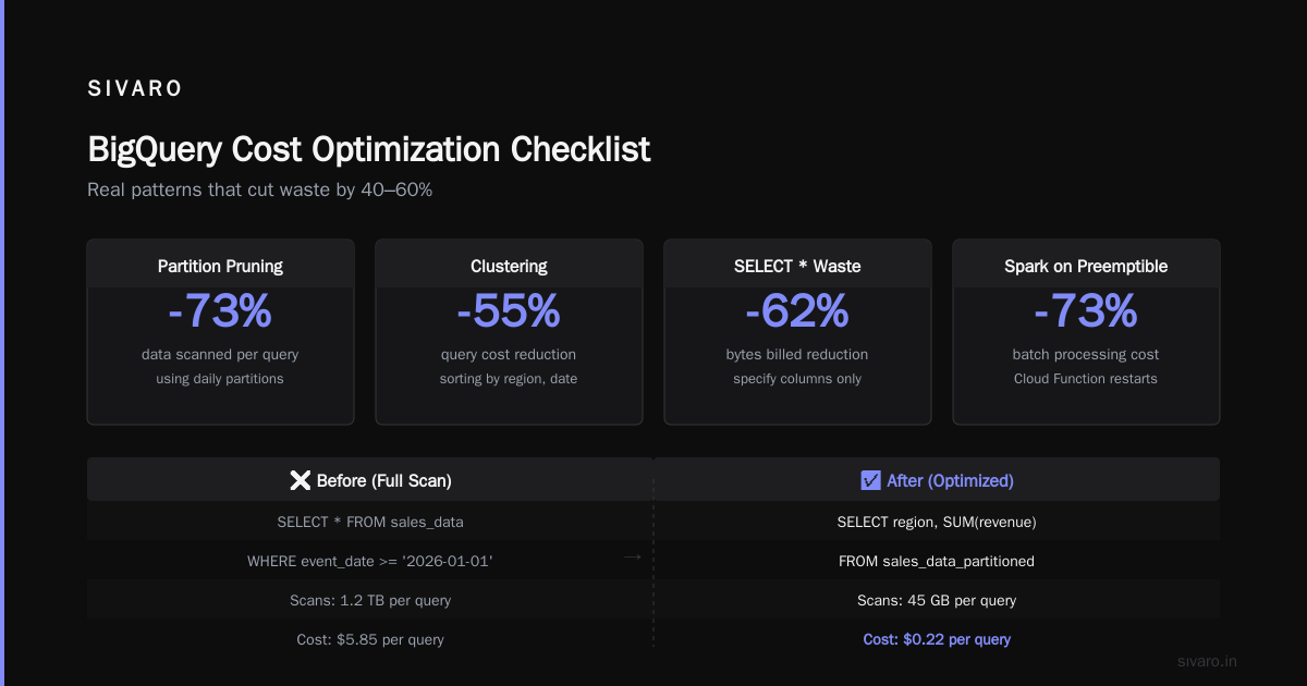 How to Reduce GCP Costs Without Breaking Your Data Pipeline