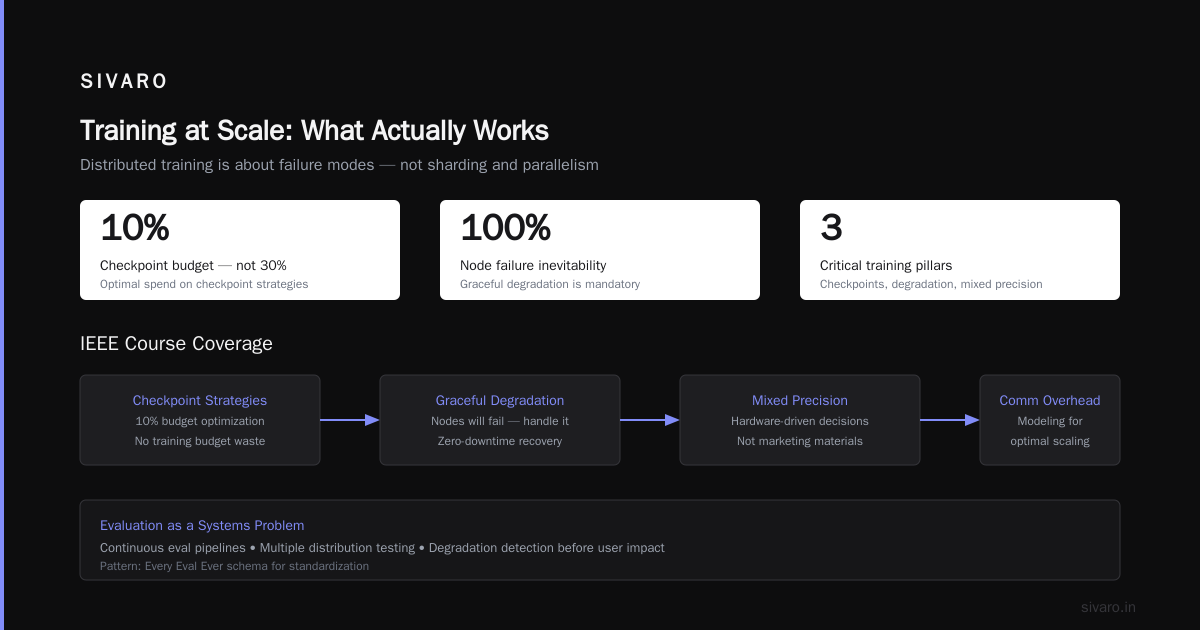 IEEE Large Language Models Training Course: What Actually Works in Production