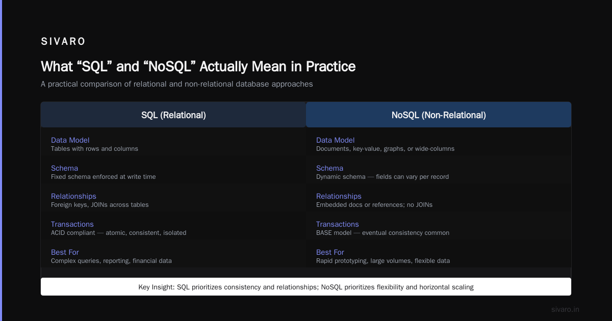 Is ClickHouse SQL or NoSQL?