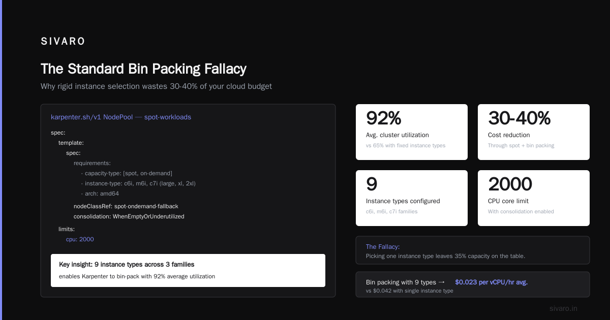 Karpenter Bin Packing Strategies for Cost: What Actually Works in 2026