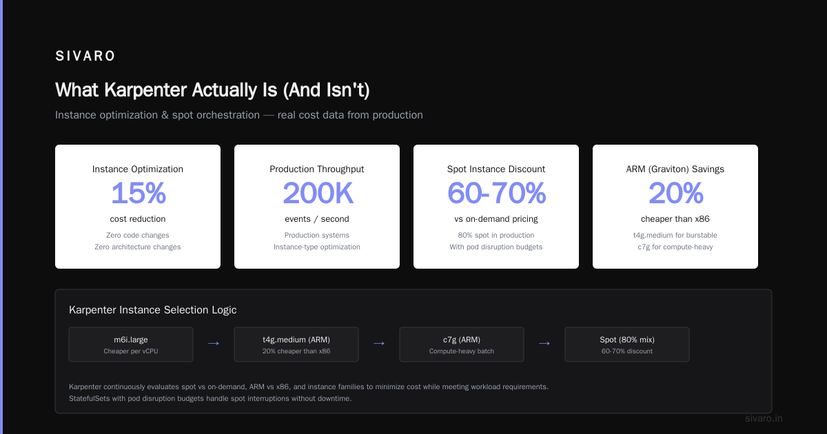 Karpenter Cut My Kubernetes Bill 40% — Here's How I Did It