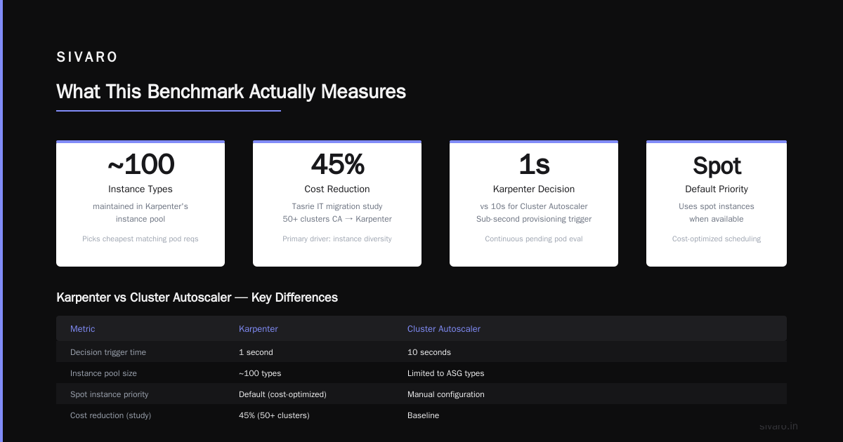 Karpenter EKS vs Cluster Autoscaler: 20-40% Compute Cost Reduction Benchmark 2026