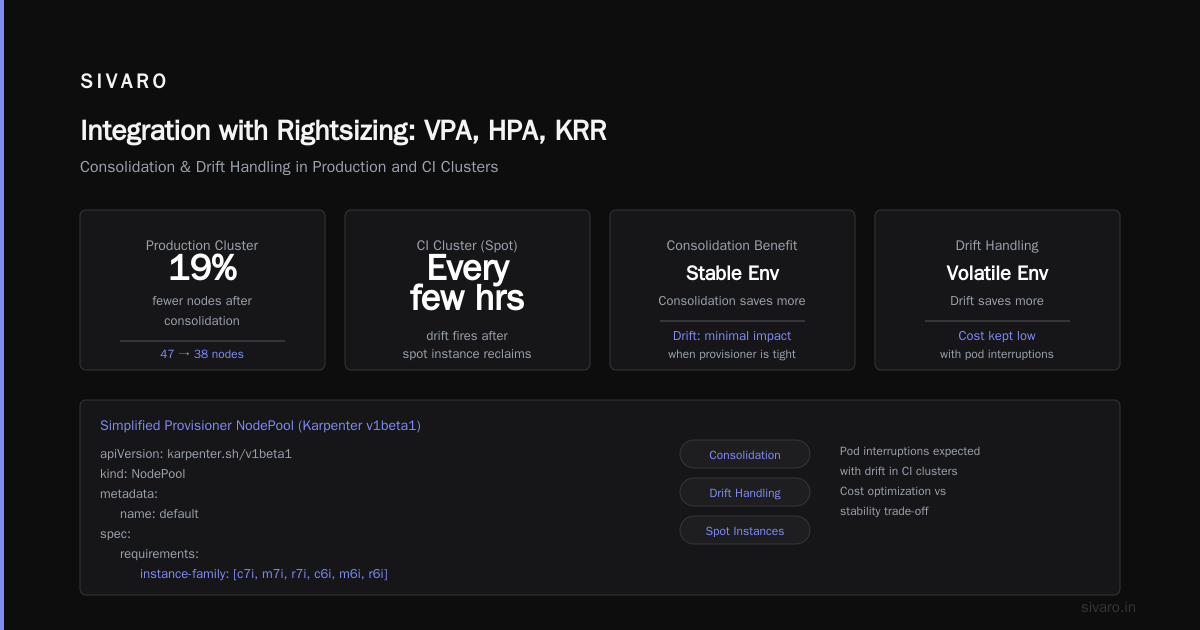 Integration with Rightsizing: VPA, HPA, KRR